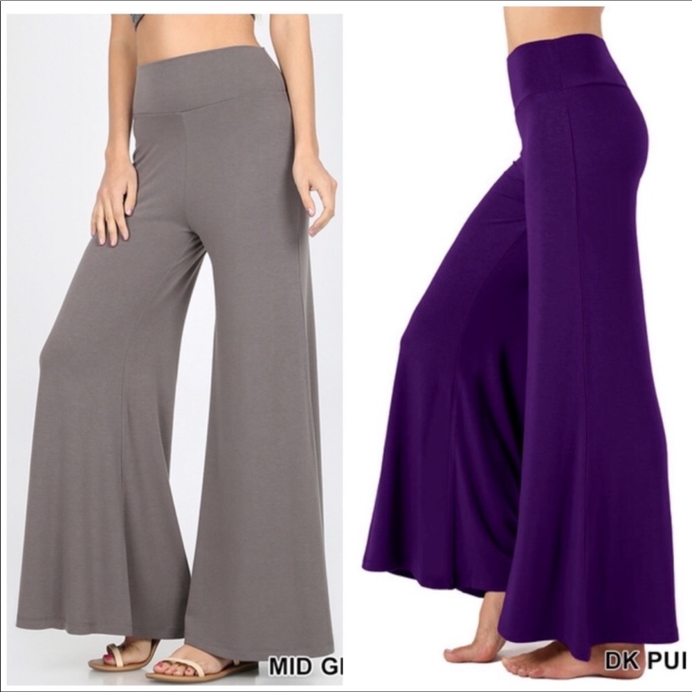 PLUS Gray Palazzo Pants